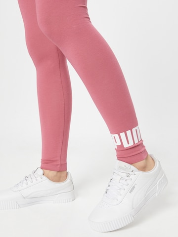 Skinny Pantaloni sportivi di PUMA in lilla