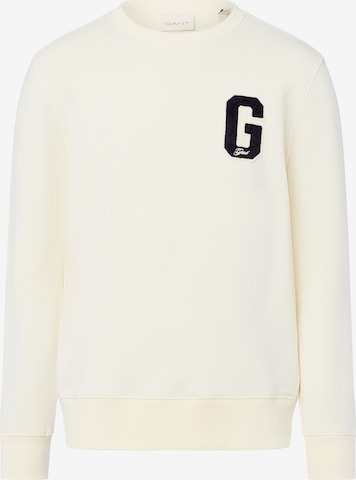 Sweat-shirt GANT en blanc : devant