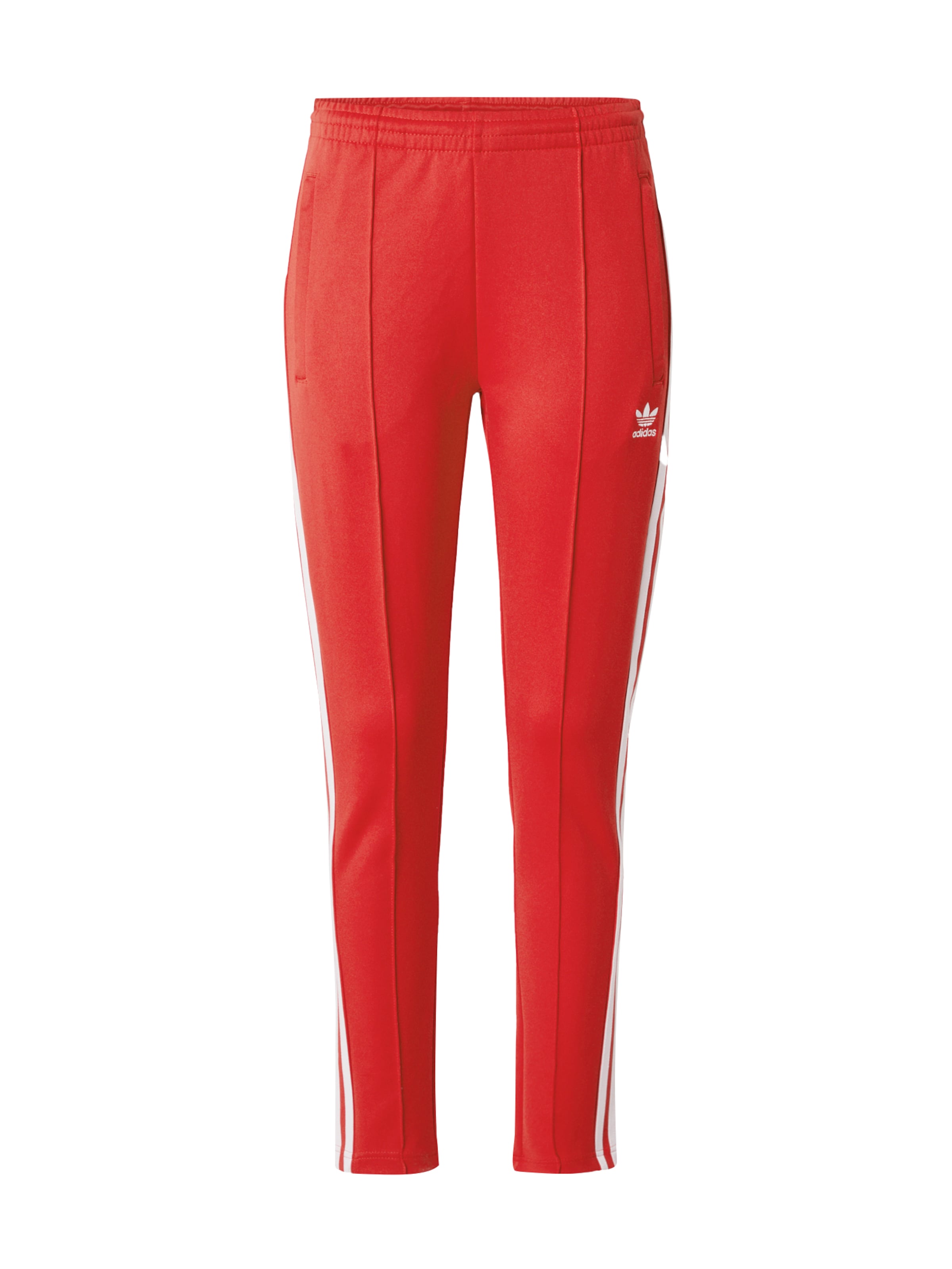 Coupe slim Pantalon 'Adicolor ' ADIDAS ORIGINALS en rouge : devant