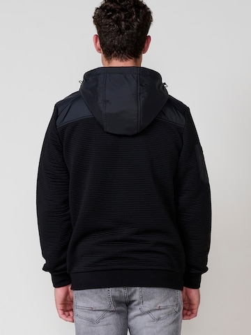 KOROSHI Sweatjacke in Schwarz