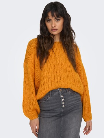 Pull-over 'Nordic' ONLY en orange : devant