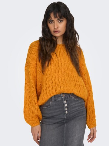 ONLY Sweter 'Nordic' w kolorze pomarańczowy: przód