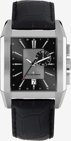 Jacques Lemans Analog Watch in Black: front