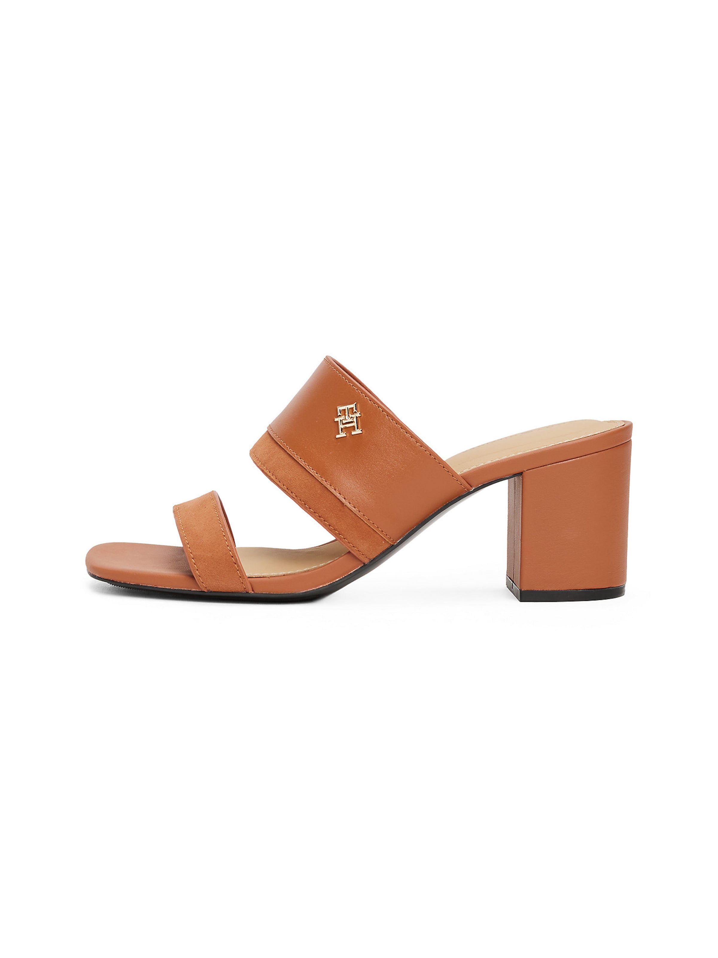 TOMMY HILFIGER Pantolette in Braun: Vorderseite