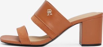 Mule TOMMY HILFIGER en marron : devant