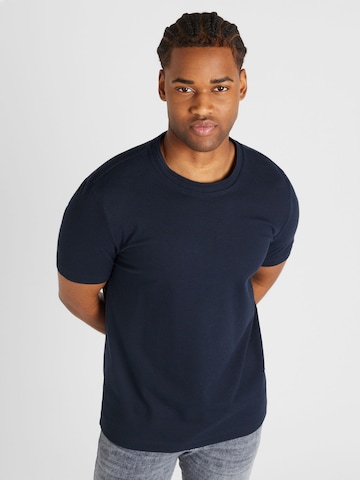 BOSS Black T-shirt 'Tiburt' i blå: framsida