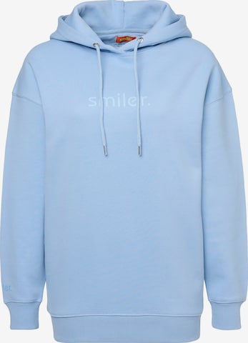 smiler. Sweatshirt in Blue: front