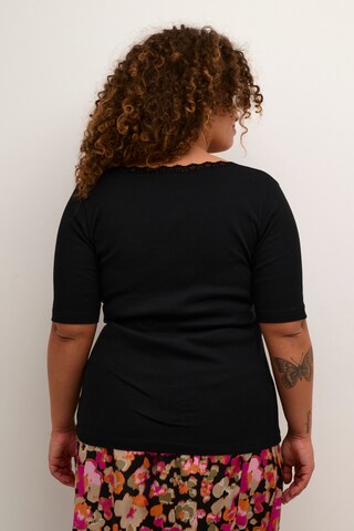 T-shirt 'Britt' KAFFE CURVE en noir