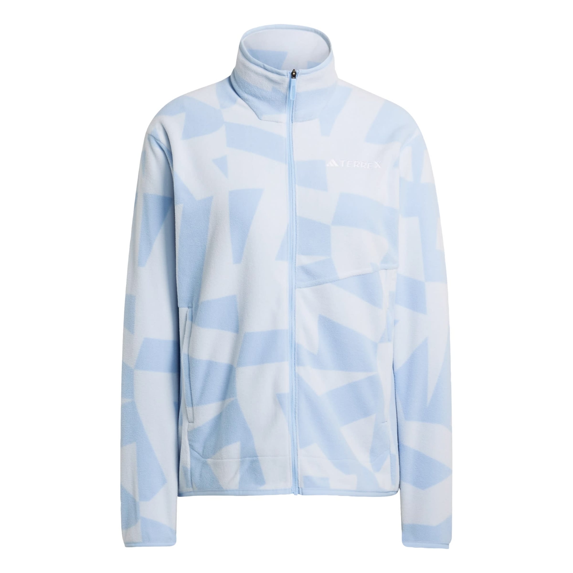 ADIDAS TERREX - Chaqueta polar funcional 'Multi Printed Full-Zip Fleece' en azul