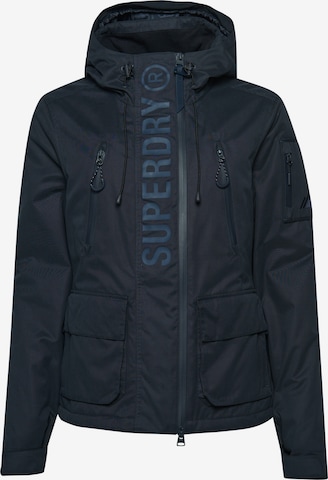 Superdry Winter Jacket in Blue: front