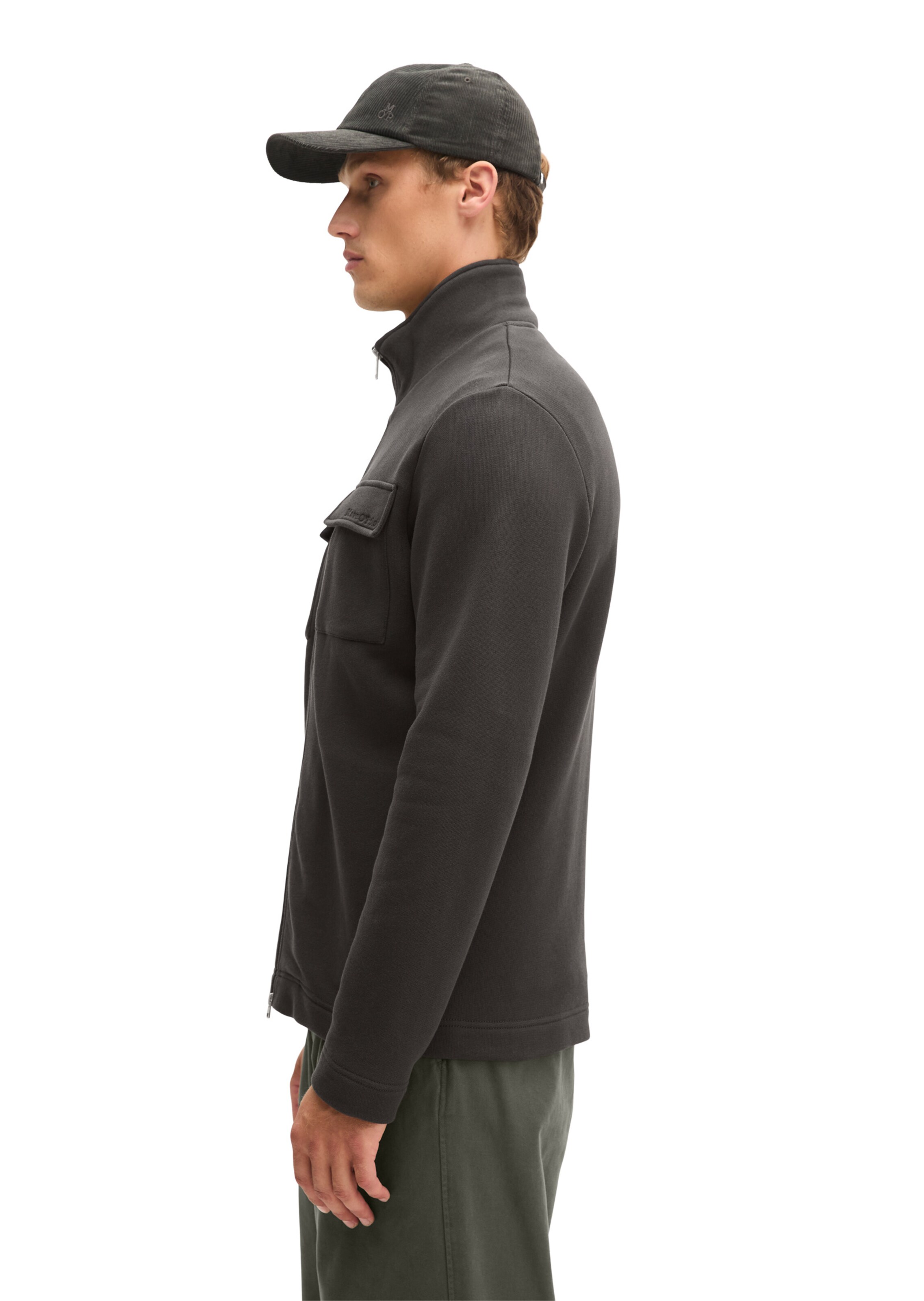 Marc O'Polo Sweatjacke in Schwarz