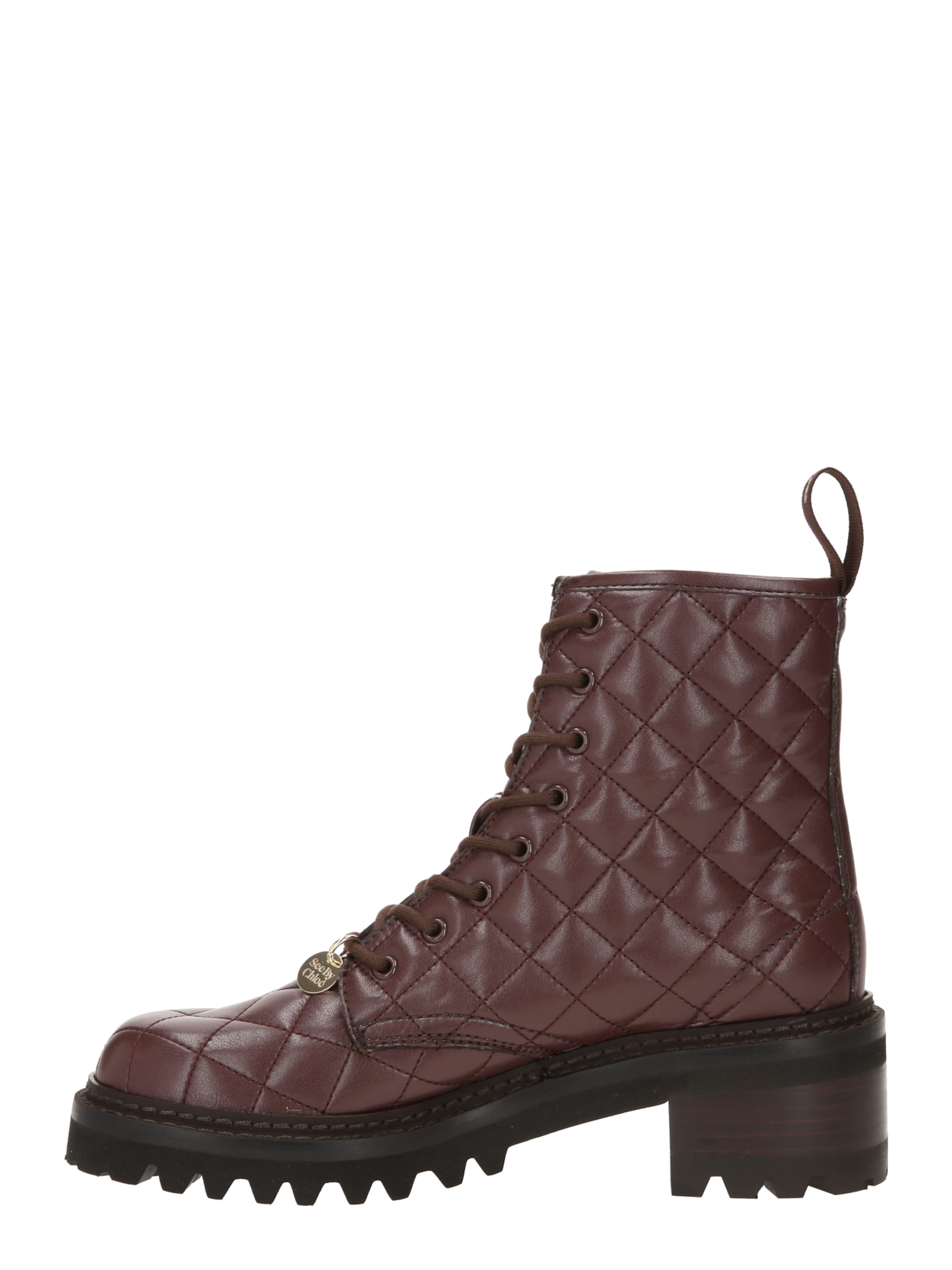 Bottines à lacets 'Jodie' See by Chloé en marron