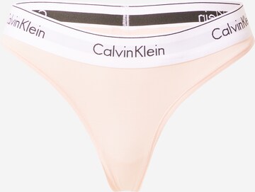 Calvin Klein Underwear Στρινγκ σε μπεζ: μπροστά