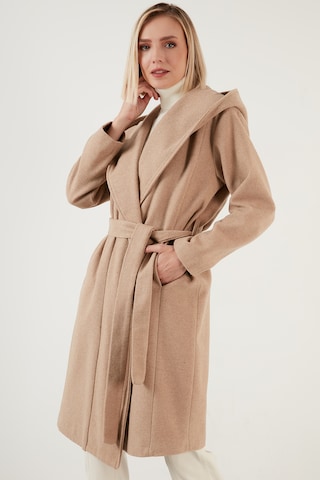 Manteau mi-saison LELA en beige : devant