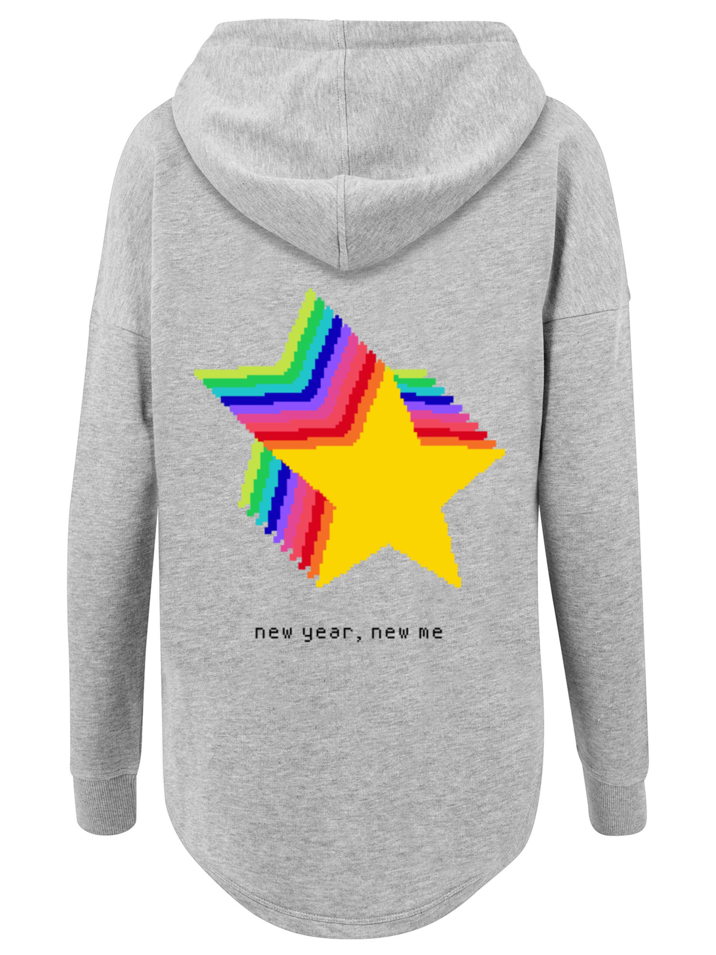 F4NT4STIC Sweatshirt 'SIlvester Party Happy People Only' in Grijs