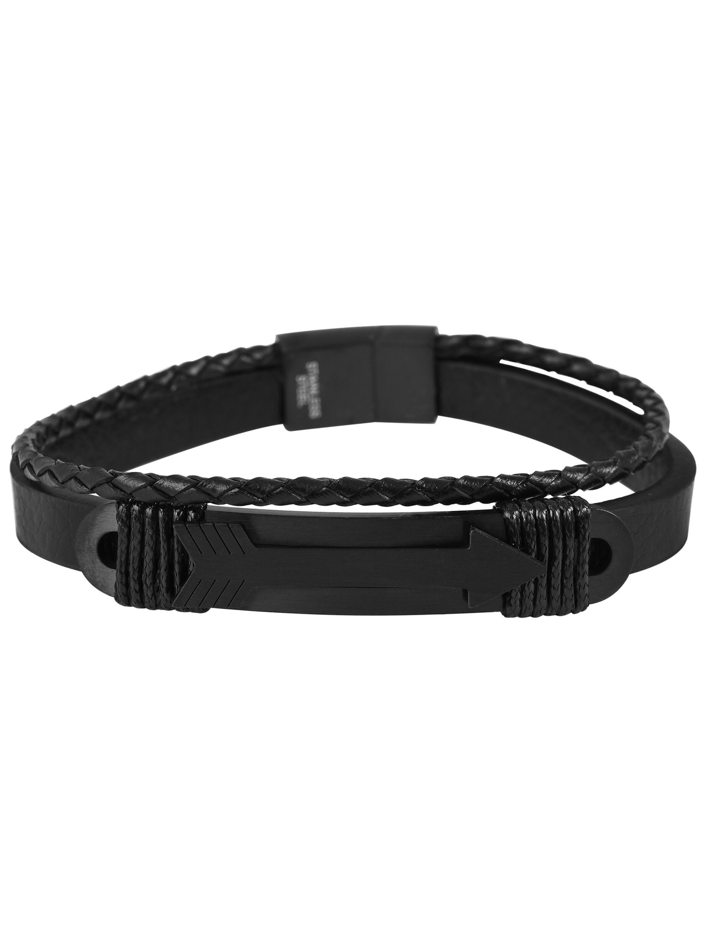 Akzent Bracelet 'Nin' in Black: front