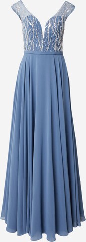 Robe de soirée LUXUAR en bleu : devant