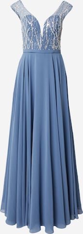 LUXUAR Βραδινό φόρεμα σε μπλε: μπροστά