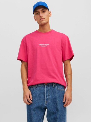 JACK & JONES Shirt 'Vesterbro' in Roze: voorkant