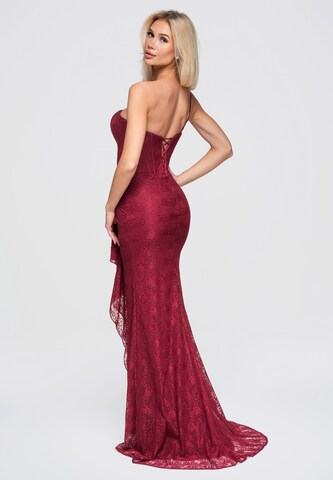 Ombre Abendkleid in Rot