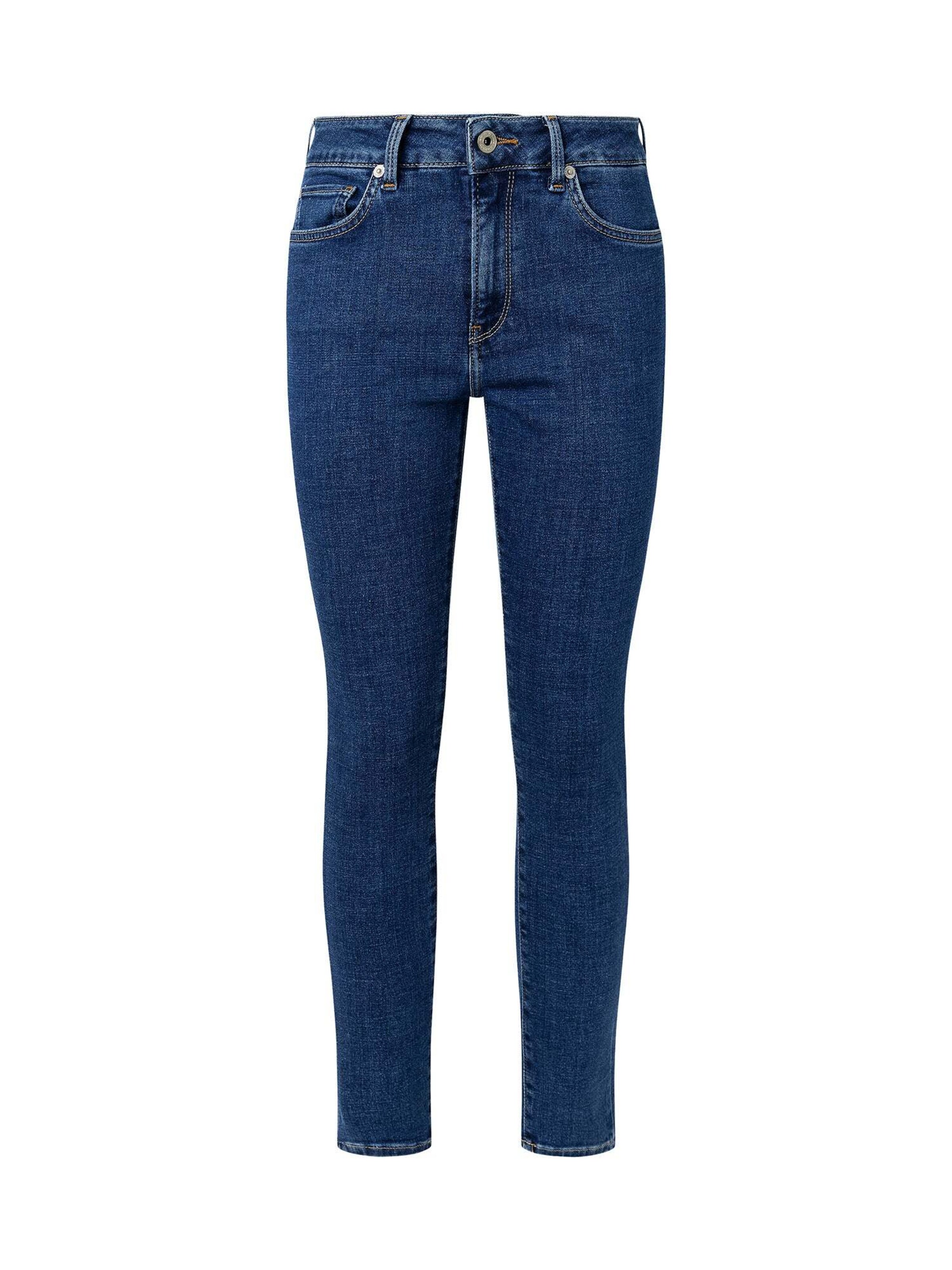 Coupe slim Jeggings Pepe Jeans en bleu : devant