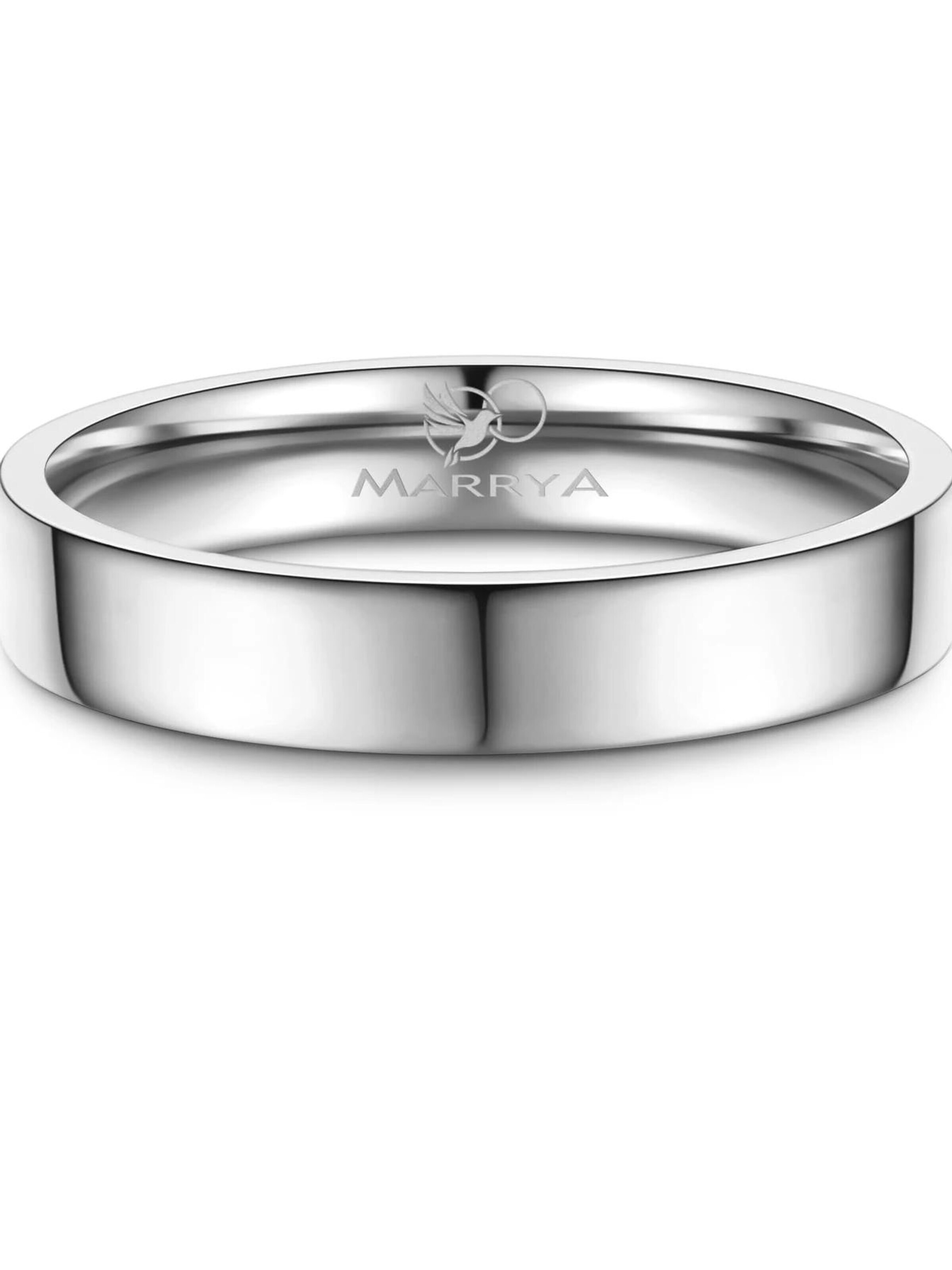 Anello 'MARRYA ES-43 Eheringe aus Edelstahl' di MARRYA in argento