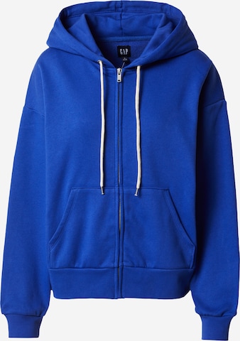 GAP Sweatjacke 'ABBREVIATED' in Blau: predná strana