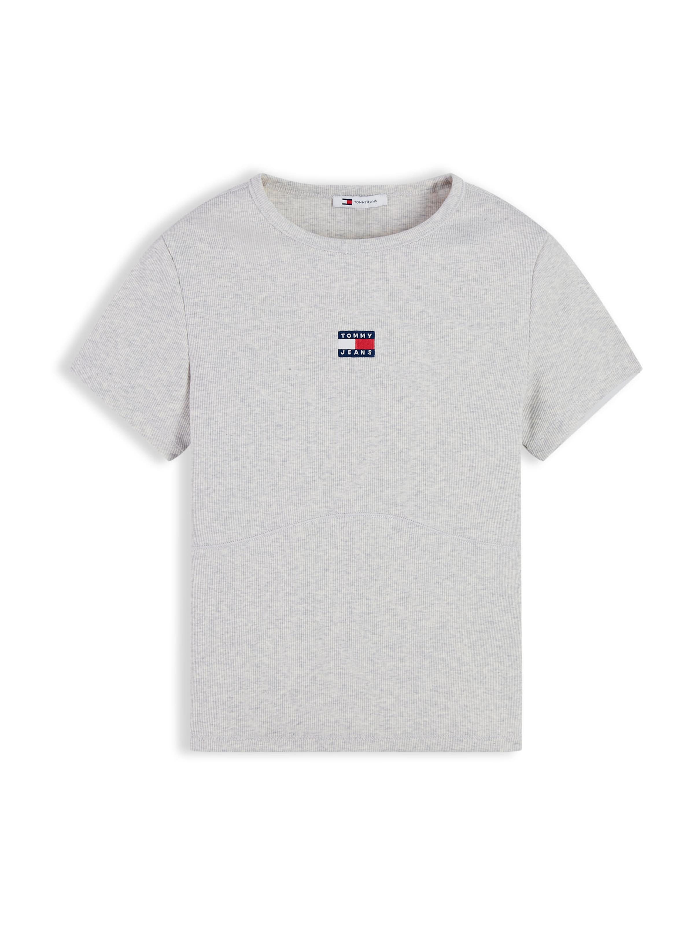 Tommy Jeans Majica | siva barva: sprednja stran