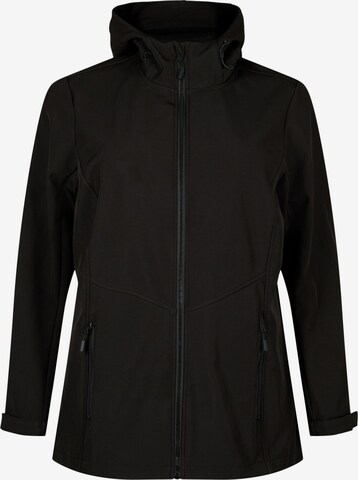 Zizzi Performance Jacket 'CAAURA' in Black: front