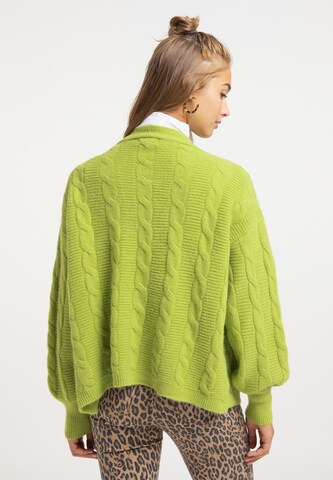 MYMO Knit Cardigan in Green