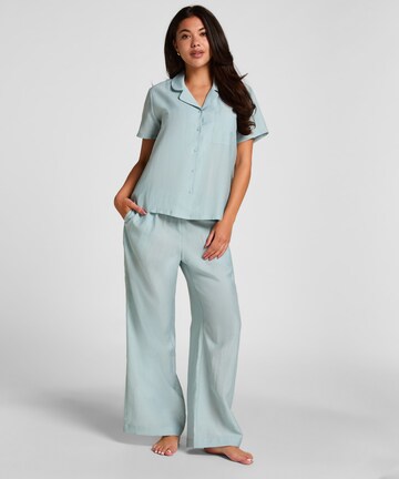 Hunkemöller Pyjamabroek in Blauw