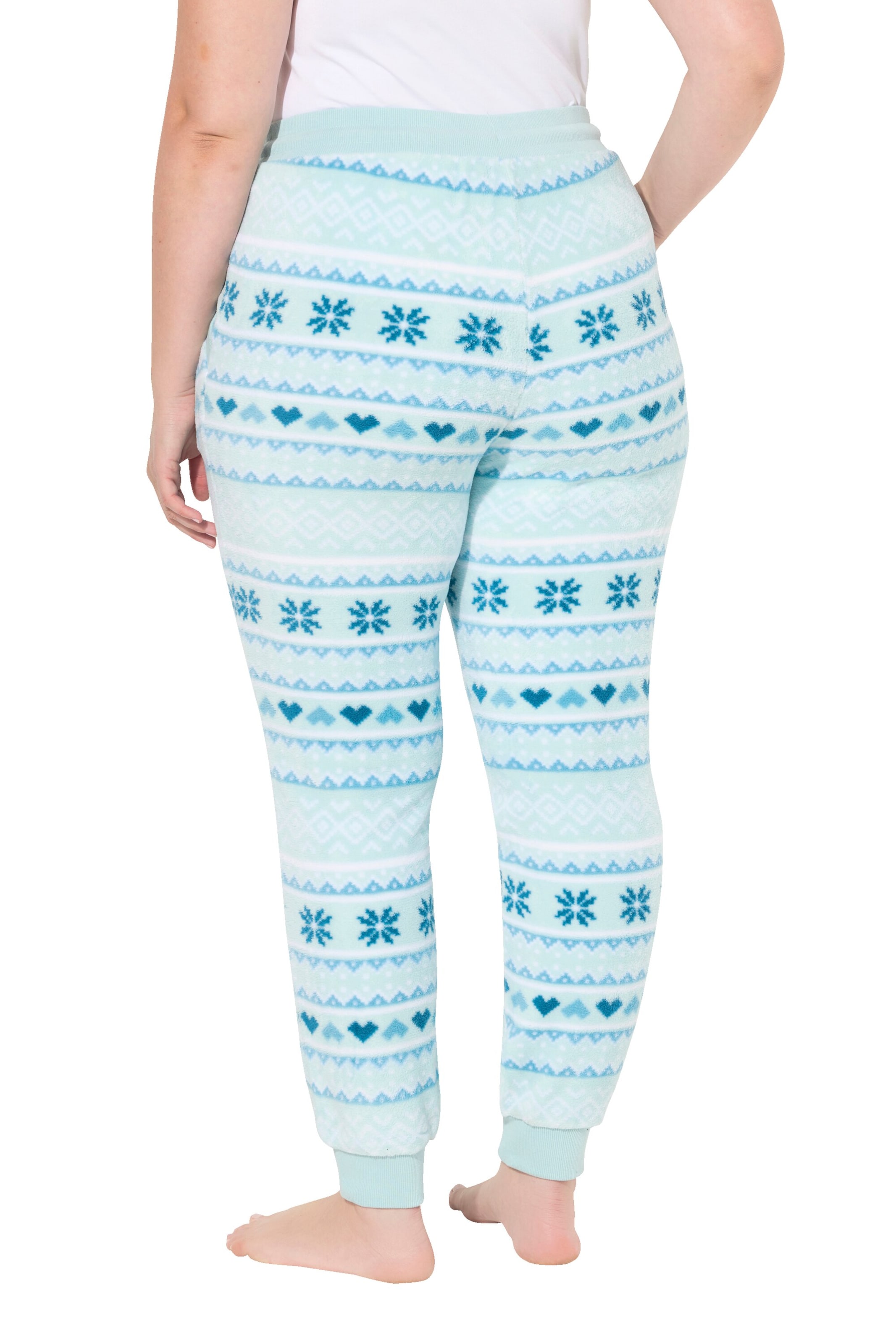 Ulla Popken Tapered Broek in Blauw