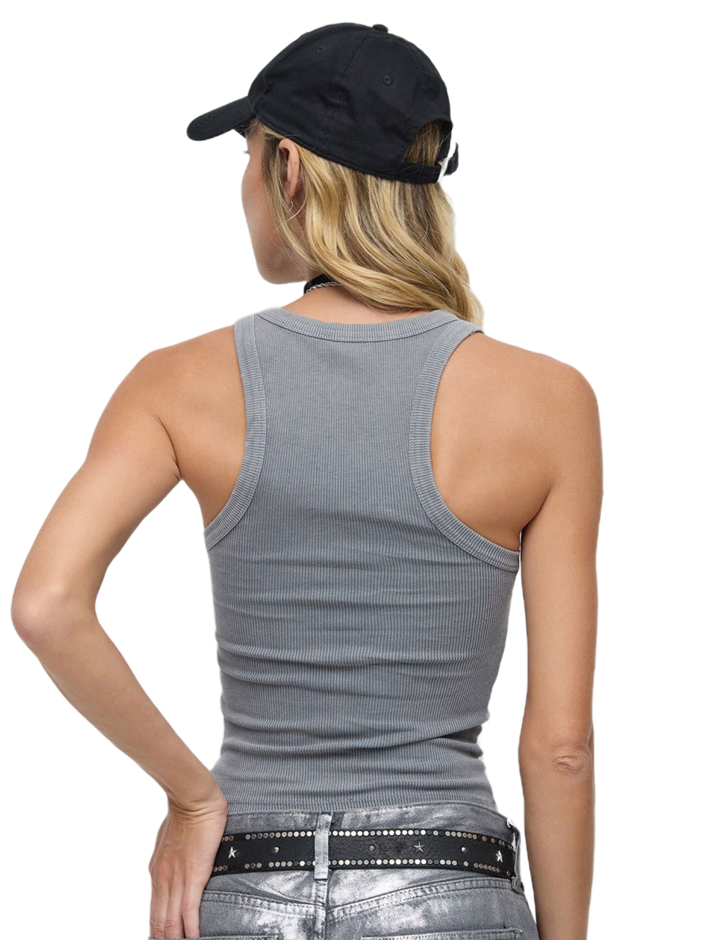 No Matter What Top in Grey