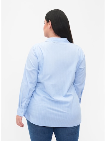 Camicia da donna 'VKAMMI' di Zizzi in blu