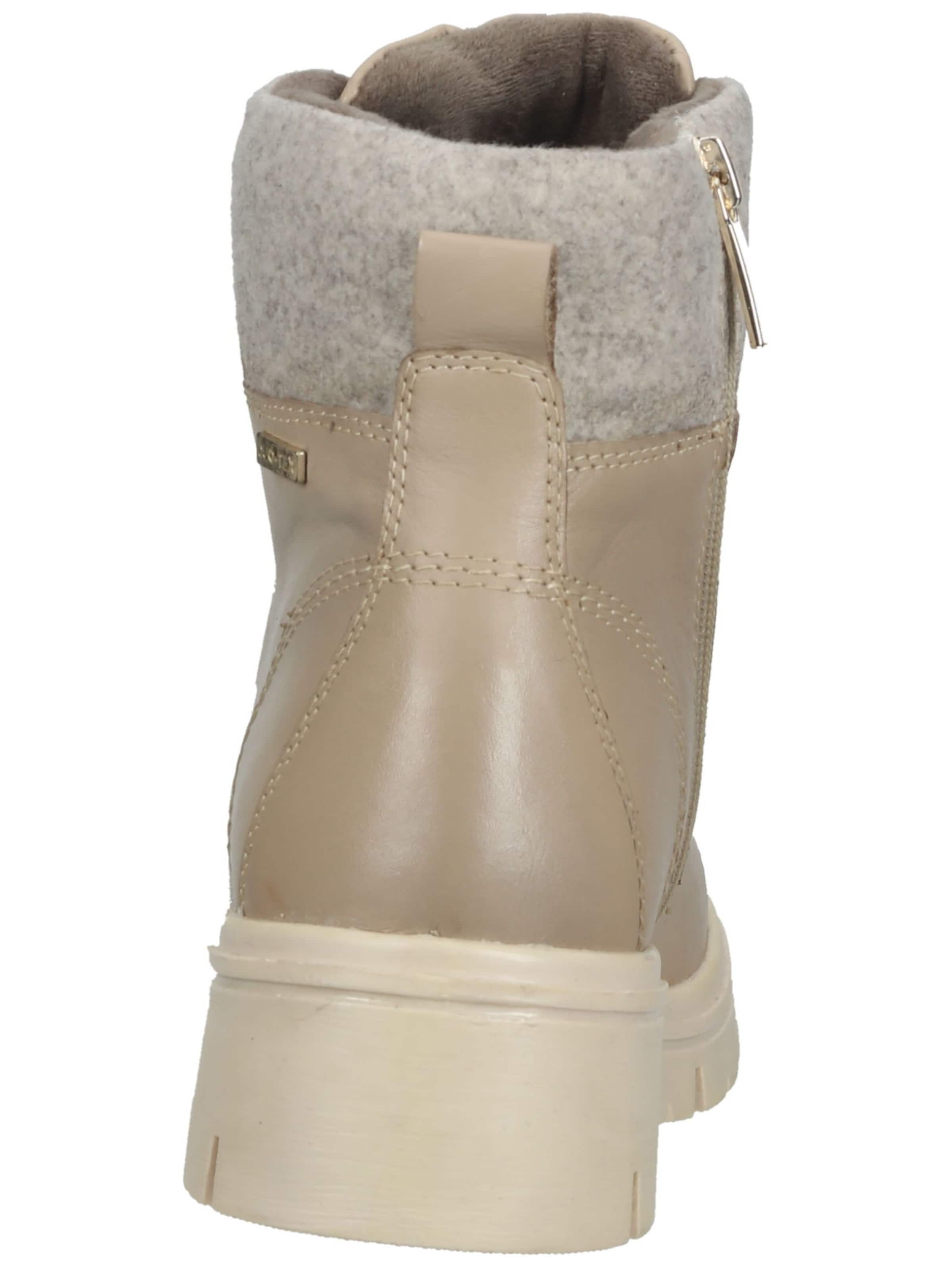 Tamaris Schnürstiefelette in Beige