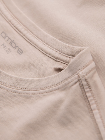 Ombre Shirt in Beige