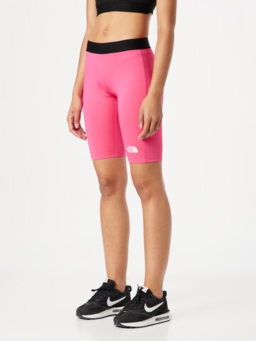 THE NORTH FACE Skinny Sportovní kalhoty – pink: přední strana