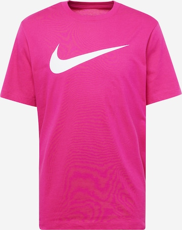 Nike Sportswear Футболка 'Swoosh' в Ярко-розовый: спереди