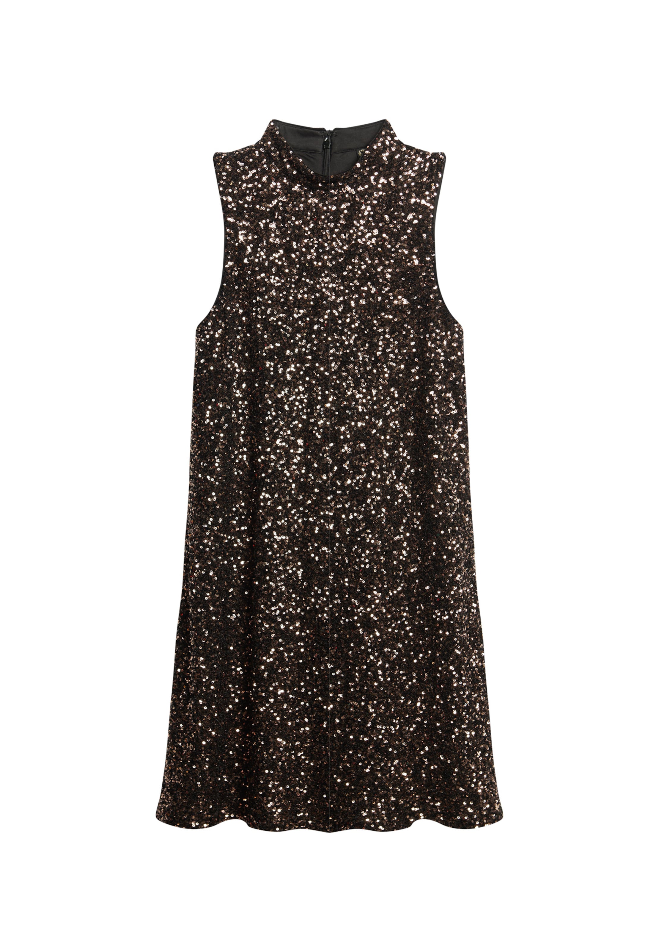 Robe de cocktail Superdry en marron : devant