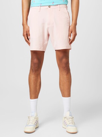 HOLLISTER Regular Chino trousers in Pink: front