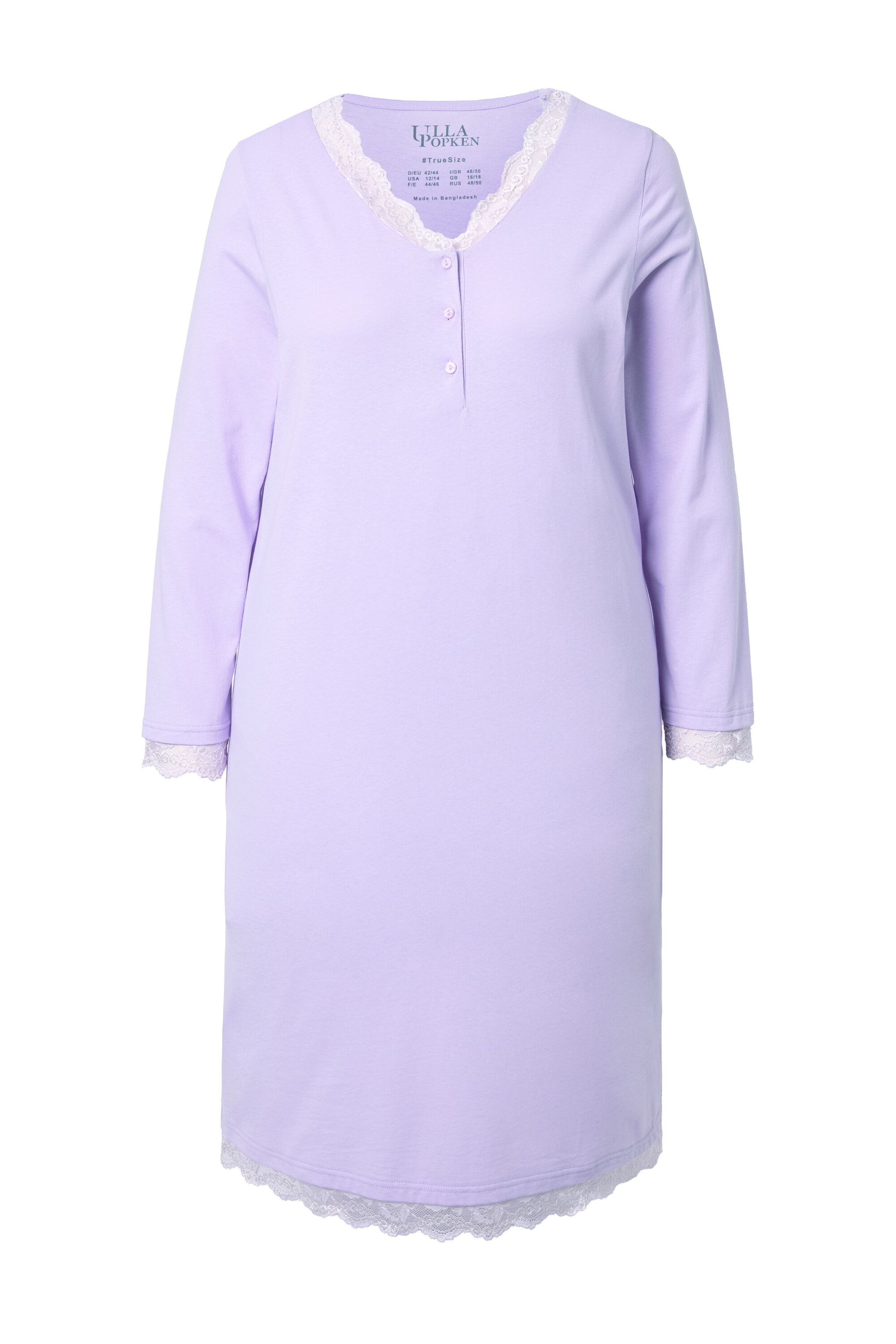 Ulla Popken Nachthemd in Lila: voorkant