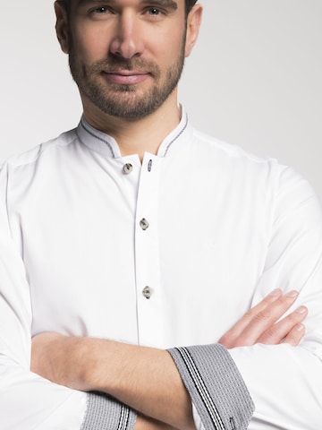 SPIETH & WENSKY Regular Fit Trachtenhemd 'Danton' in Weiß