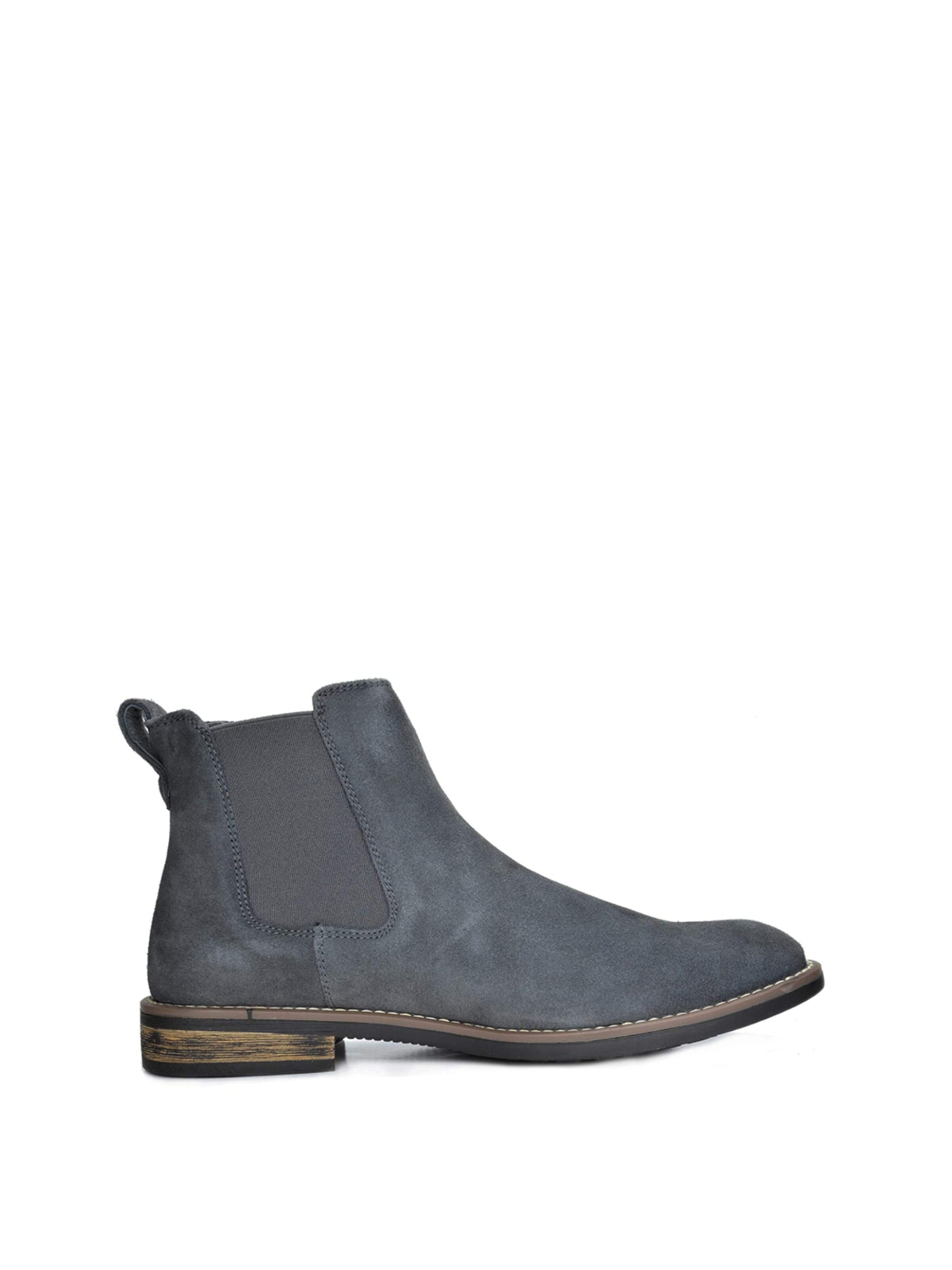 Bruno Marc Chelsea Boots in Grey