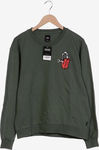 VANS Sweatshirt & Zip-Up Hoodie in M in Green: front