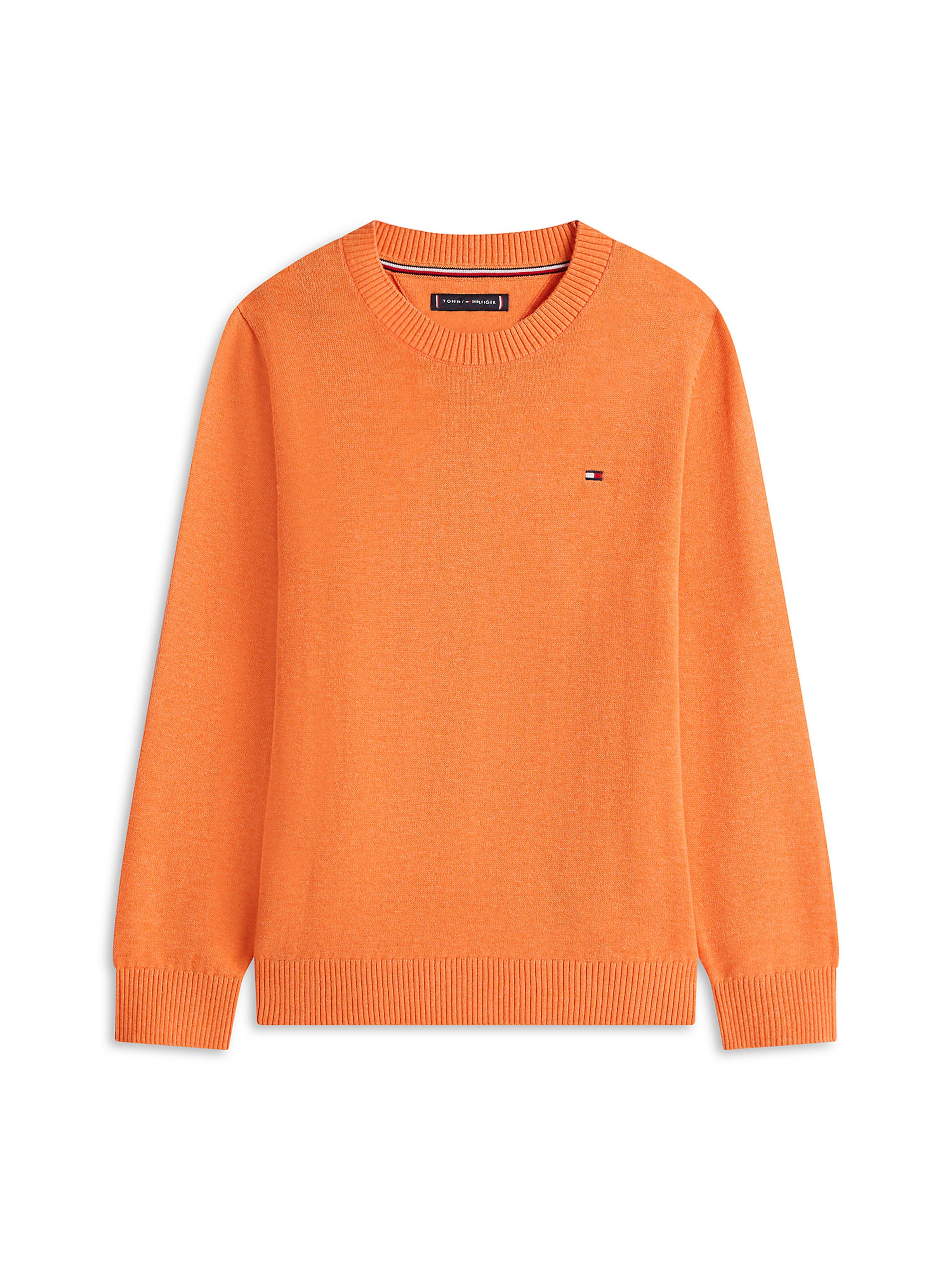 Pull-over 'Essential' TOMMY HILFIGER en orange : devant