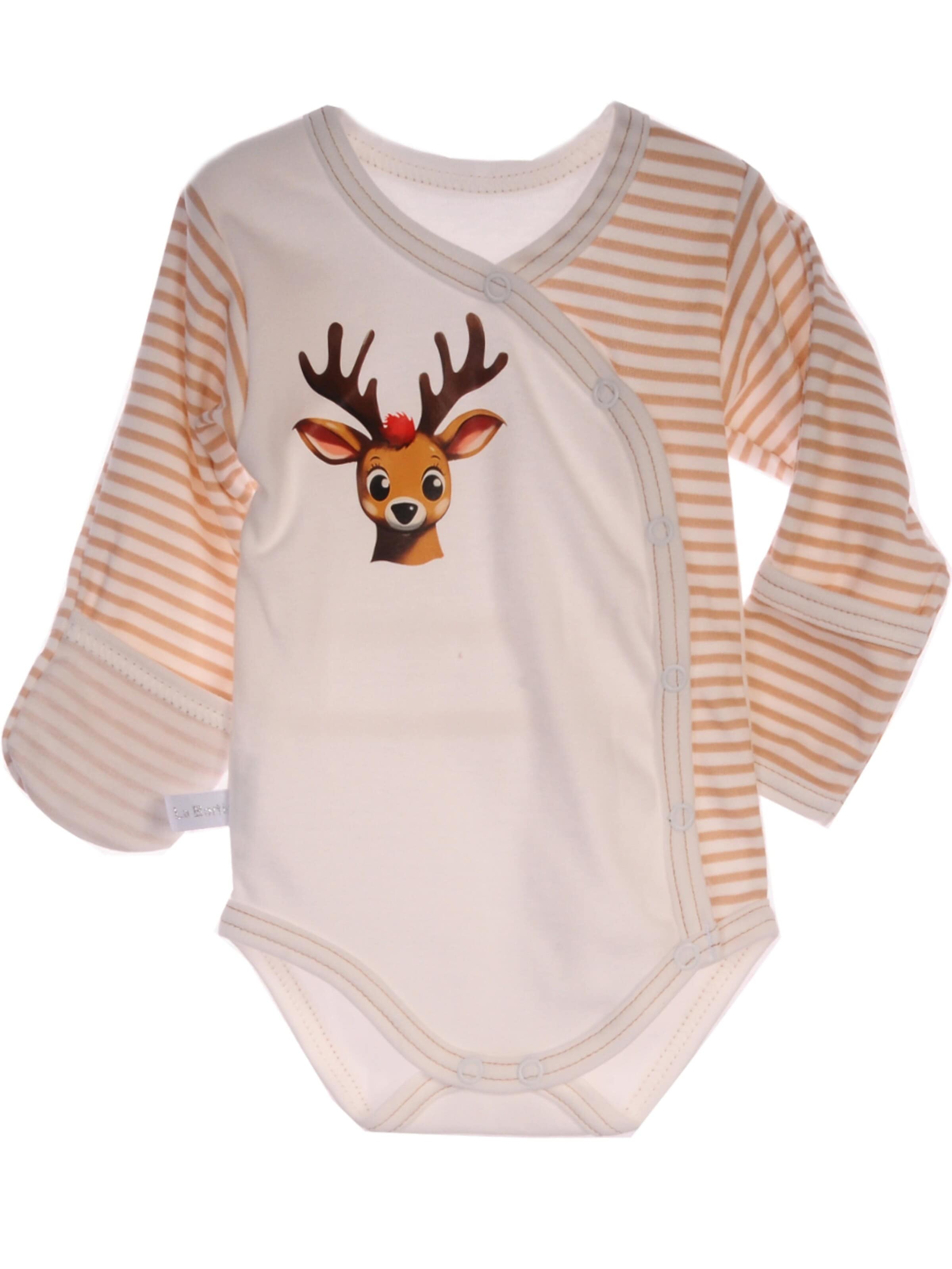La Bortini Romper/bodysuit in Beige: front