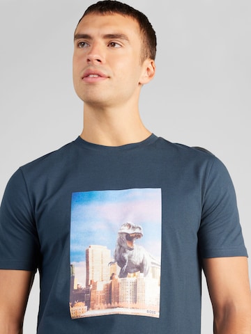 T-Shirt 'Fragile' BOSS en bleu