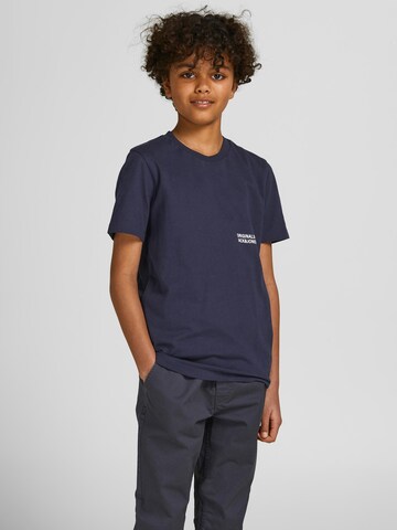 Jack & Jones Junior Tričko – modrá: přední strana