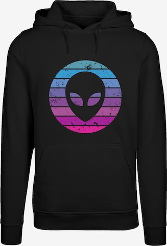 Pull-over 'Alien Kopf' F4NT4STIC en noir : devant