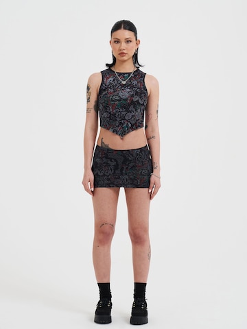 Ed Hardy Blouse 'Dragon Repeat' in Zwart